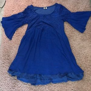 J and M Short Blue Dress